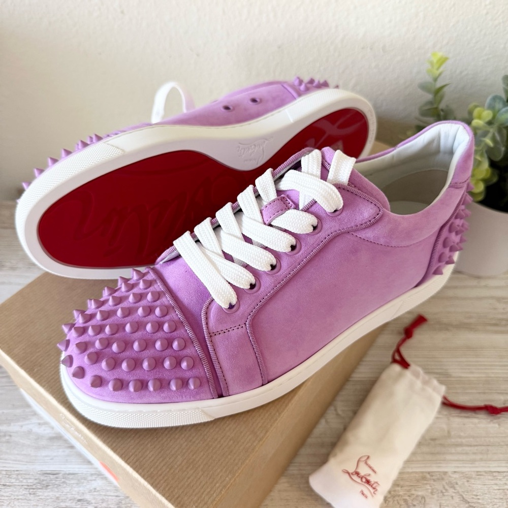 New Christian Louboutin Vieira 2 suede women sneakers size 40, US 10